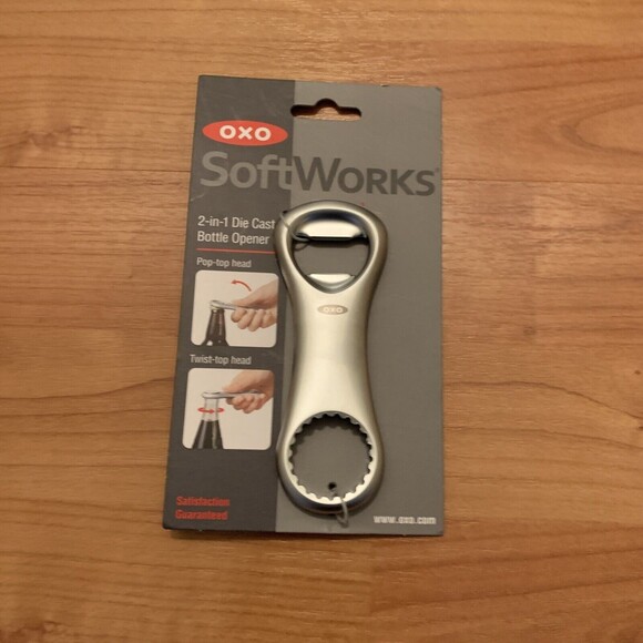OXO Softworks 2-in-1 Die Cast Bottle Opener - Picture 1 of 11